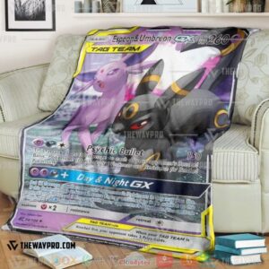 Pokemon Espeon And Umbreon Gx Soft Blanket