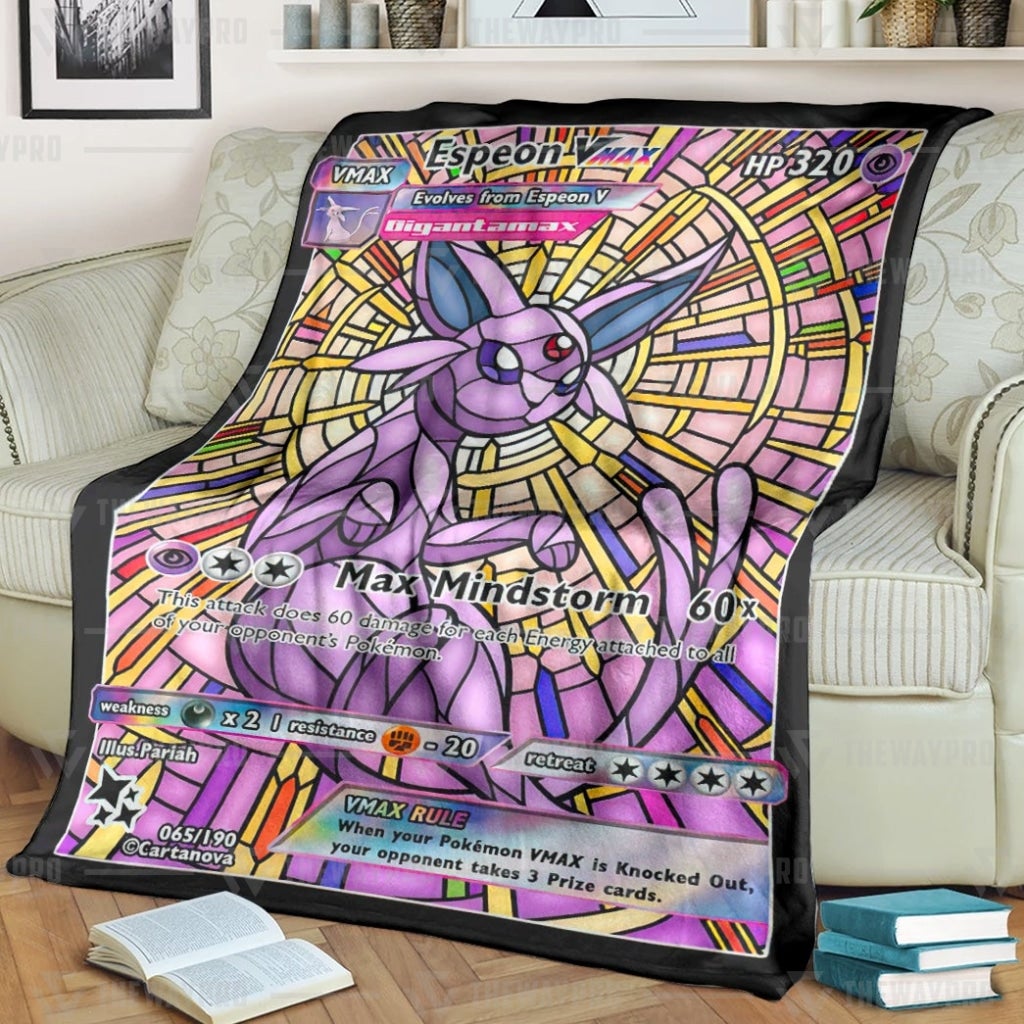 Pokemon Espeon Hybrid Vmax Proxy Stain Blanket Pokemon Espeon Hybrid Vmax Proxy Stain Blanket