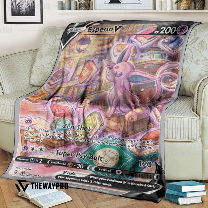 Pokemon Espeon V Bedding Set And Quilt Blanket Pokemon Espeon V Bedding Set And Quilt Blanket