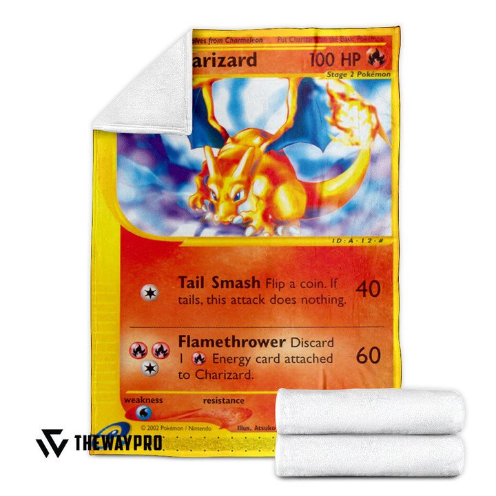 Pokemon-Expedition-Charizard-Bedding-Set-And-Quilt-Blanket-2