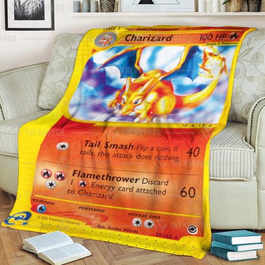 Pokemon-Expedition-Charizard-Blanket-2