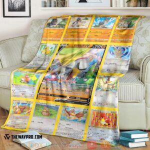 Pokemon Farfetch Cards Soft Blanket