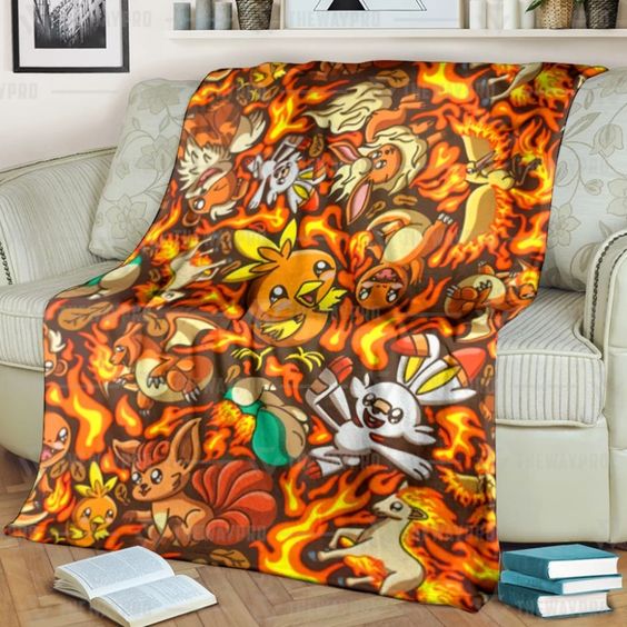 Pokemon-Fire-Soft-Blanket-1