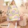 Pokemon Galarian Slowpoke Fleece Hoodie Blanket