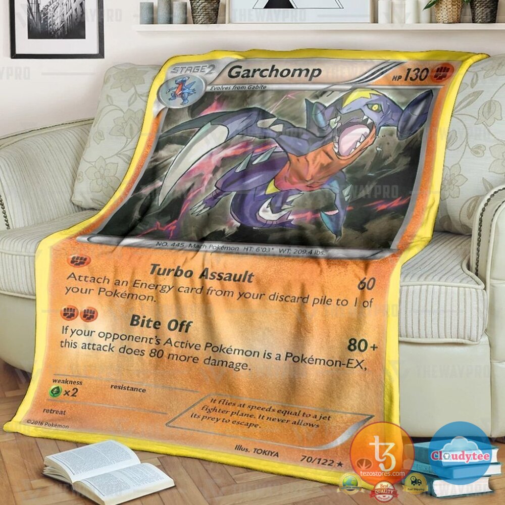 Pokemon Garchomp Breakpoint Blanket Pokemon Garchomp Breakpoint Blanket