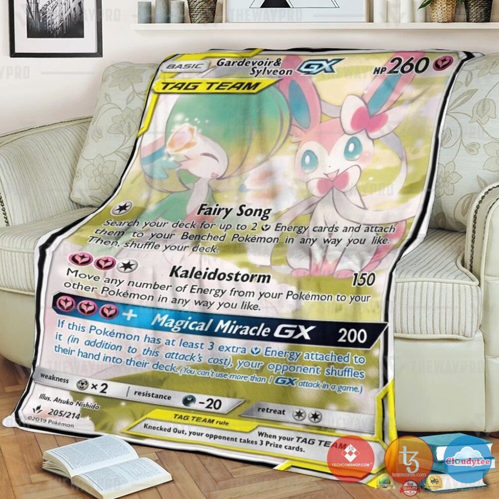 Pokemon Gardevoir And Sylveon Gx Blanket 2 Pokemon Gardevoir And Sylveon Gx Blanket 2