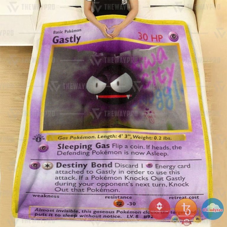 Pokemon-Gastly-1St-Edition-Blanket-1