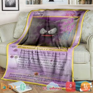 Pokemon Gastly 1St Edition Blanket 2