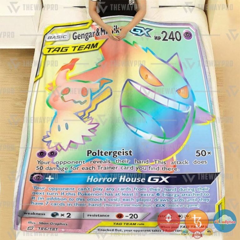Pokemon-Gengar-And-Mimikyu-Gx-Blanket-1