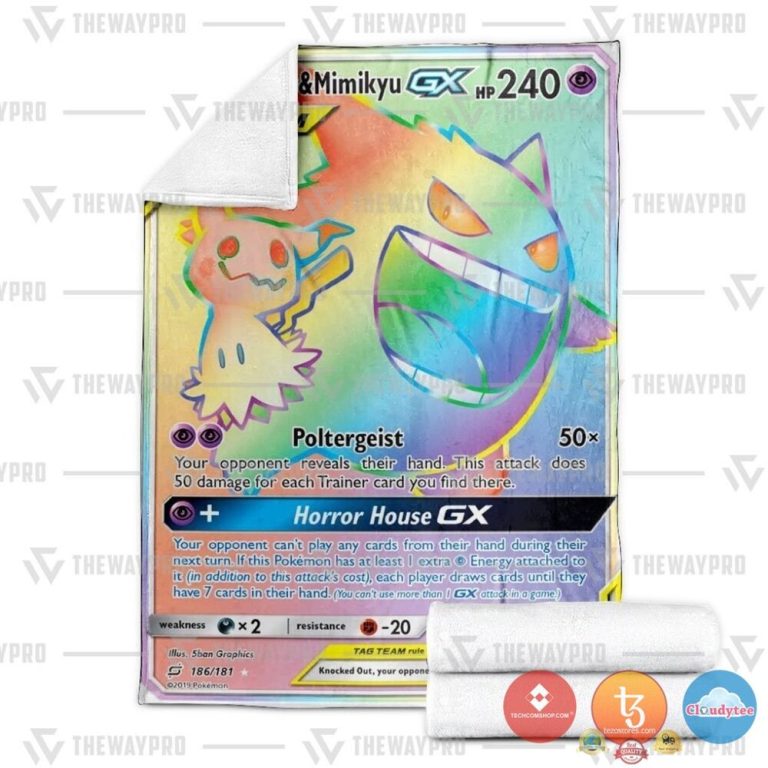 Pokemon-Gengar-And-Mimikyu-Gx-Blanket-2