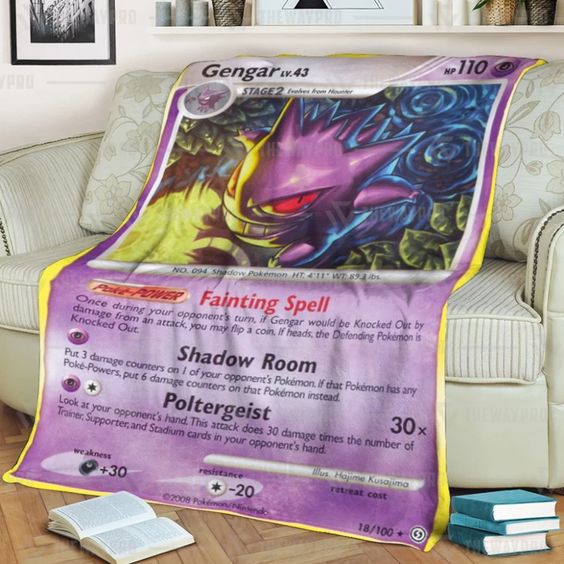 Pokemon Gengar Blanket Quilt Tumbler Rug 2 Pokemon Gengar Blanket Quilt Tumbler Rug 2