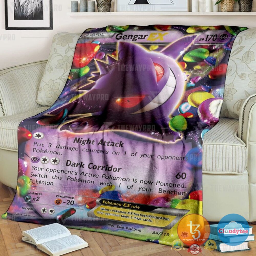 Pokemon Gengar Ex Phantom Forces Blanket Pokemon Gengar Ex Phantom Forces Blanket