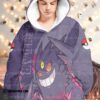 Pokemon Gengar Fleece Hoodie Blanket