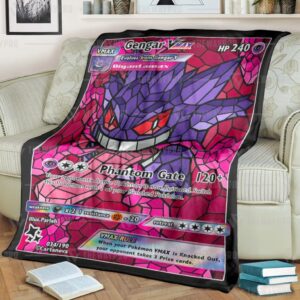 Pokemon Gengar Hybrid Vmax Proxy Stain Blanket