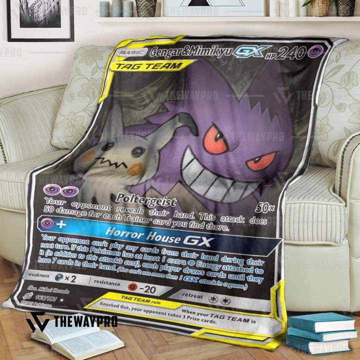 Pokemon Gengar Mimikyu Gx %C2%B7Team Up Bedding Set And Quilt Blanket Pokemon Gengar Mimikyu Gx %C2%B7Team Up Bedding Set And Quilt Blanket