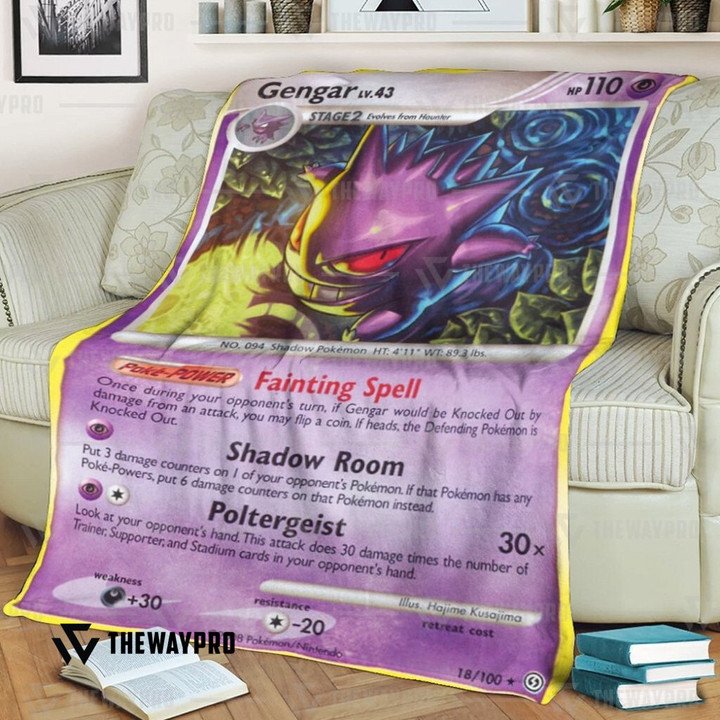 Pokemon Gengar Stormfront Bedding Set And Quilt Blanket Pokemon Gengar Stormfront Bedding Set And Quilt Blanket