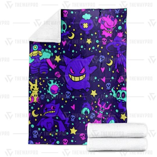 Pokemon Ghost Soft Blanket Pokemon Ghost Soft Blanket