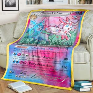 Pokemon Glaceon And Sylveon Blanket