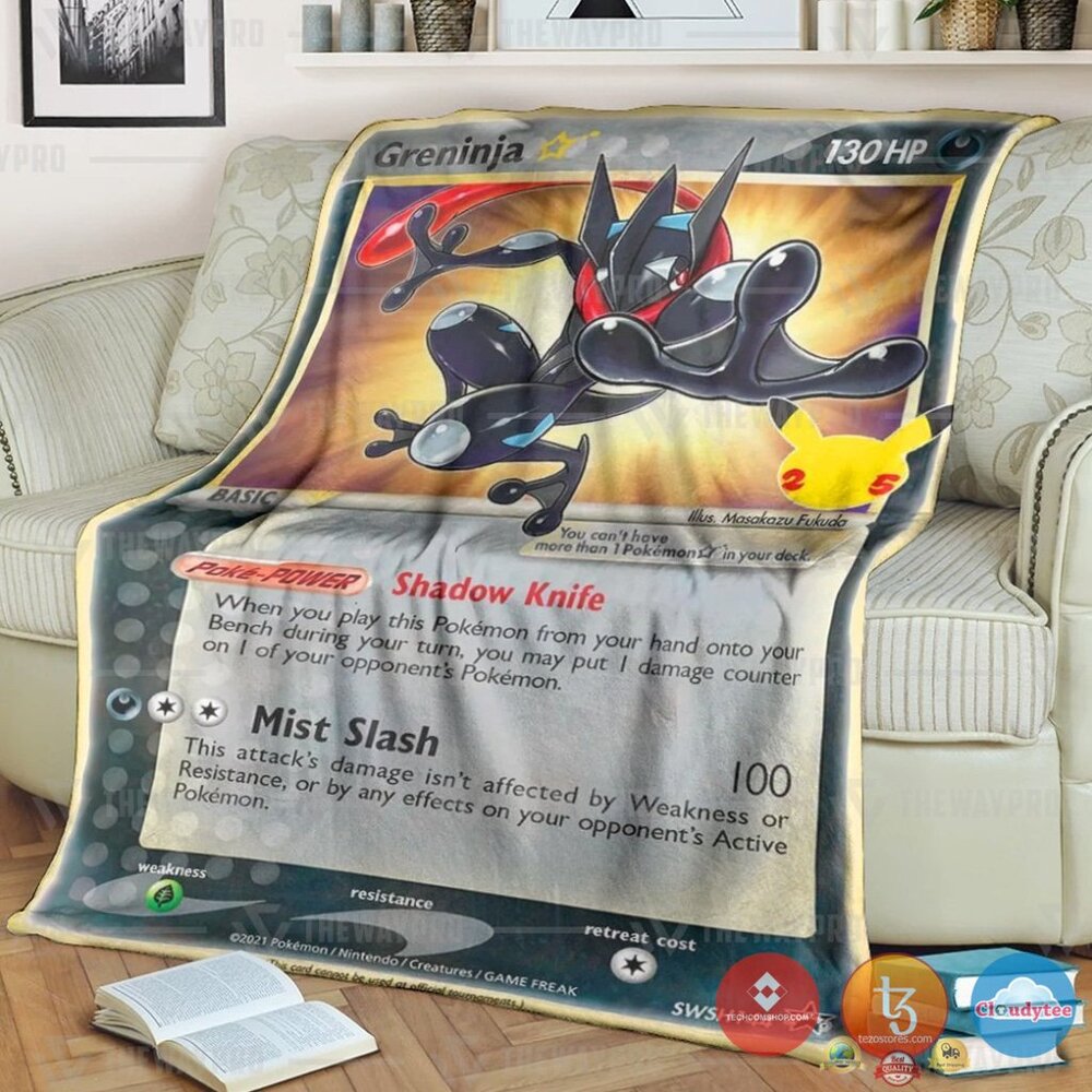 Pokemon Greninja Star Blanket 3 Pokemon Greninja Star Blanket 3