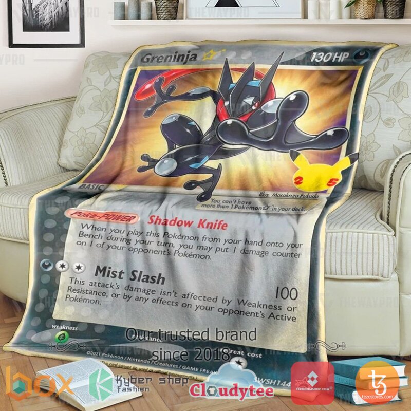 Pokemon Greninja Star Blanket 4 Pokemon Greninja Star Blanket 4