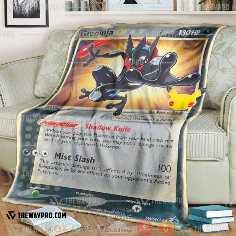Pokemon Greninja Star Soft Blanket Pokemon Greninja Star Soft Blanket