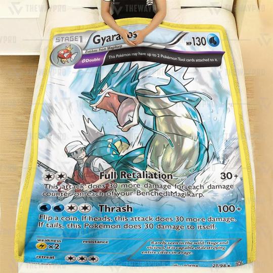 Pokemon Gyarados Ancient Origins Blanket Pokemon Gyarados Ancient Origins Blanket