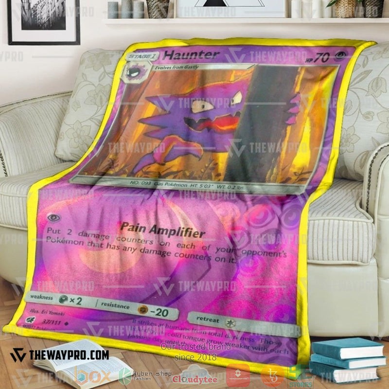 Pokemon Haunter Sun And Moon Crimson Invasion Soft Blanket Pokemon Haunter Sun And Moon Crimson Invasion Soft Blanket