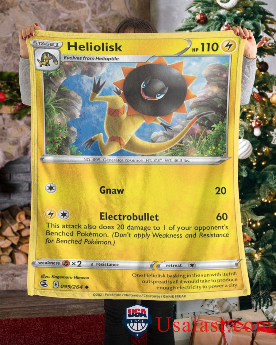 Pokemon Heliolisk Fusion Strike Soft Blanket Pokemon Heliolisk Fusion Strike Soft Blanket
