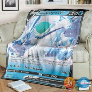 Pokemon Ice Rider Calyrex V Blanket