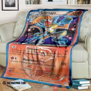 Pokemon Infernape Plasma Storm Soft Blanket