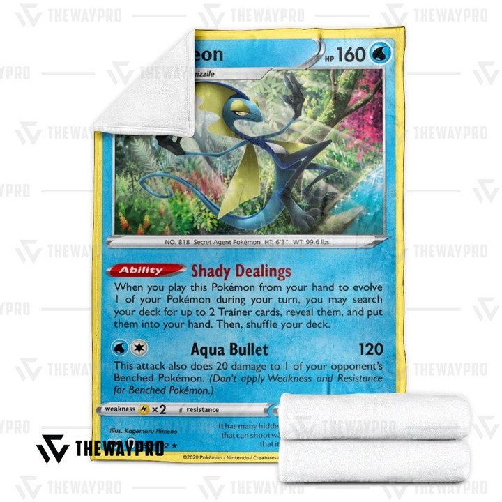 Pokemon-Inteleon-Sword-Shield-Bedding-Set-And-Quilt-Blanket-2