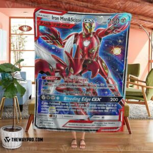 Pokemon Iron Man And Scizor Avenger Blanket