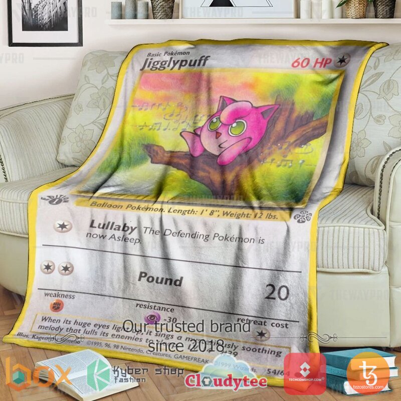 Pokemon Jigglypuff 1St Edition Blanket 2 Pokemon Jigglypuff 1St Edition Blanket 2