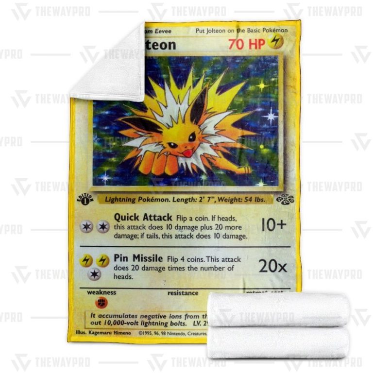 Pokemon-Jolteon-Holo-1St-Edition-Blanket-2-1