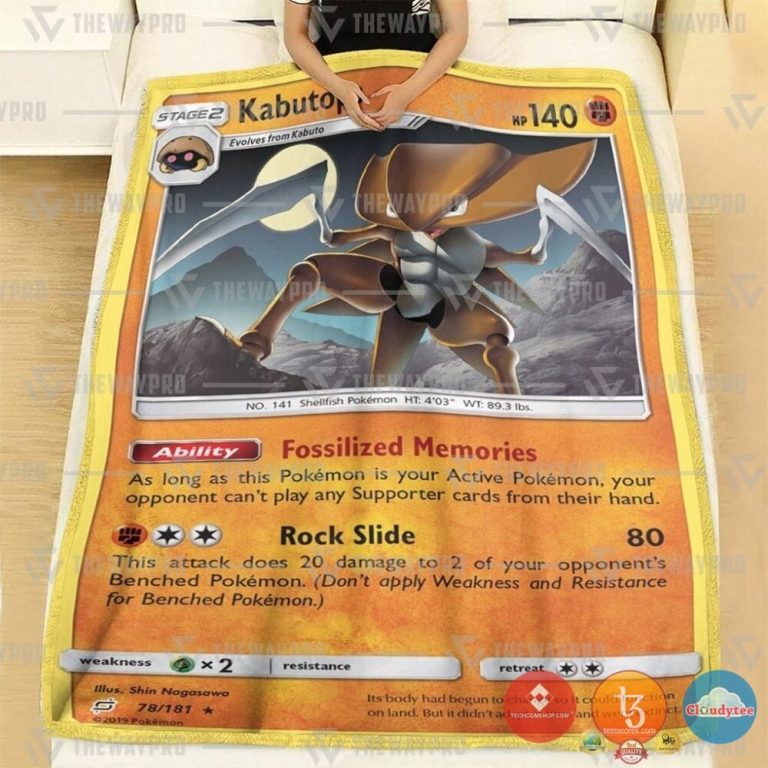 Pokemon-Kabutops-Team-Up-Blanket-1-1