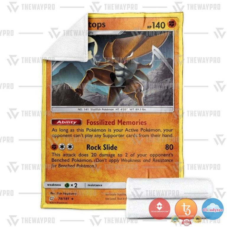 Pokemon-Kabutops-Team-Up-Blanket-2-1