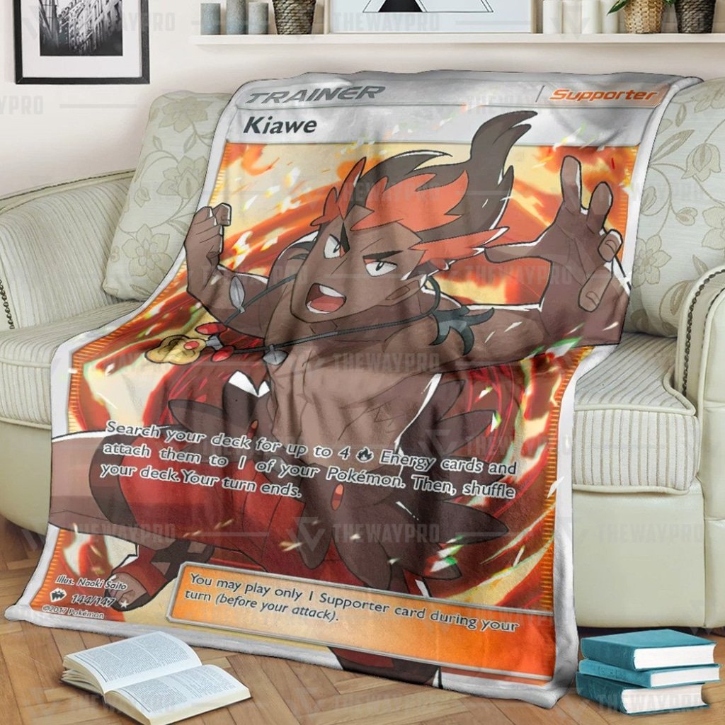 Pokemon Kiawe Trainer Blanket Pokemon Kiawe Trainer Blanket
