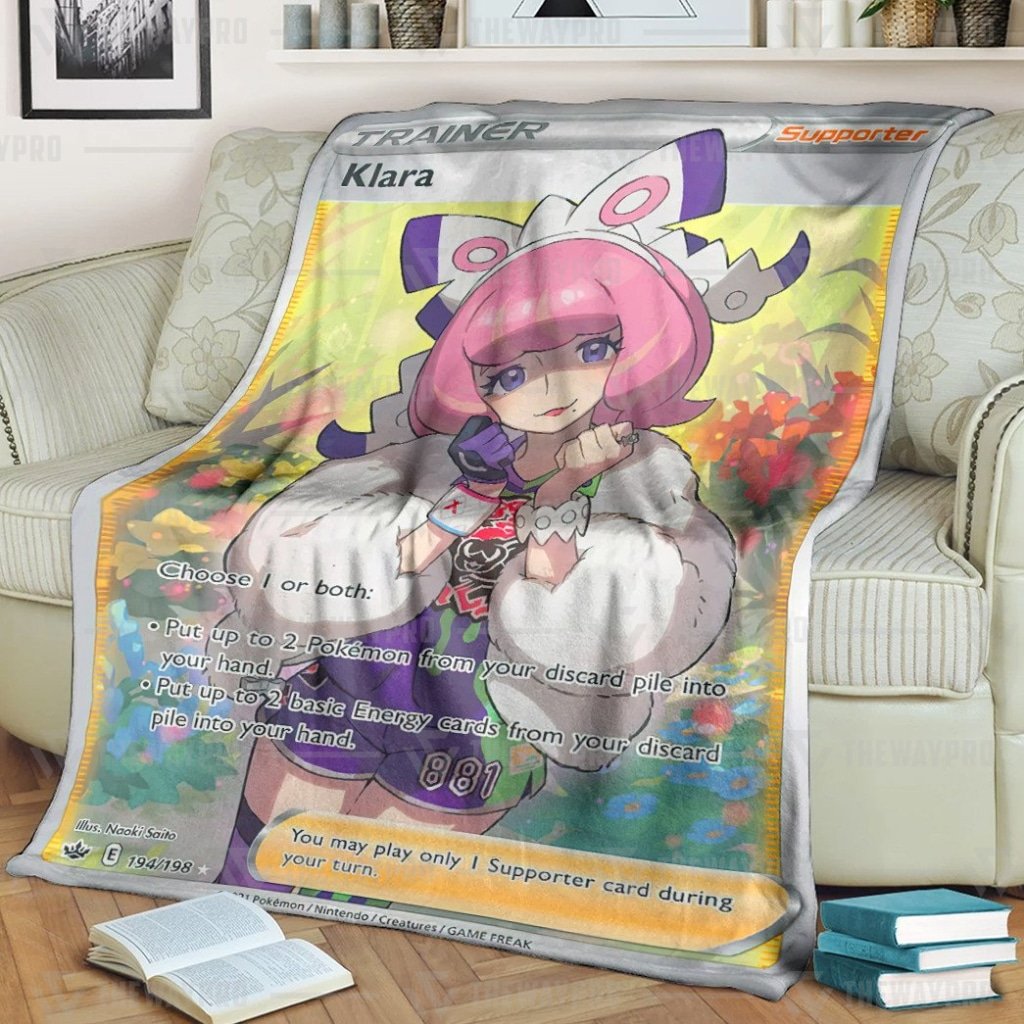 Pokemon Klara Trainer Blanket Pokemon Klara Trainer Blanket