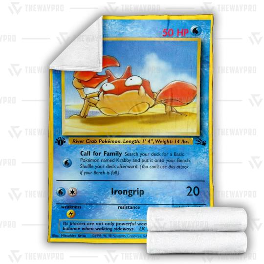 Pokemon-Krabby-Soft-Blanket-1