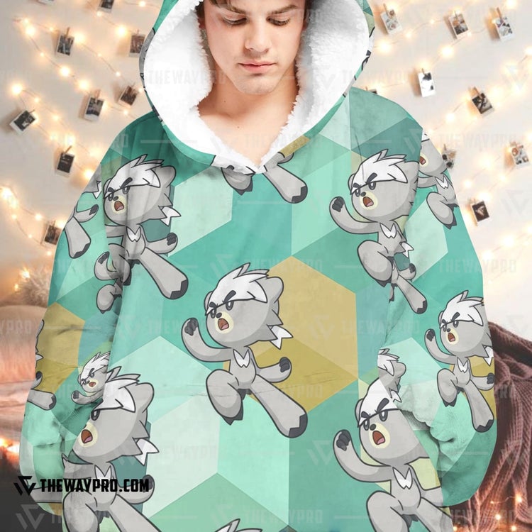 Pokemon Kubfu Fleece Hoodie Blanket Pokemon Kubfu Fleece Hoodie Blanket