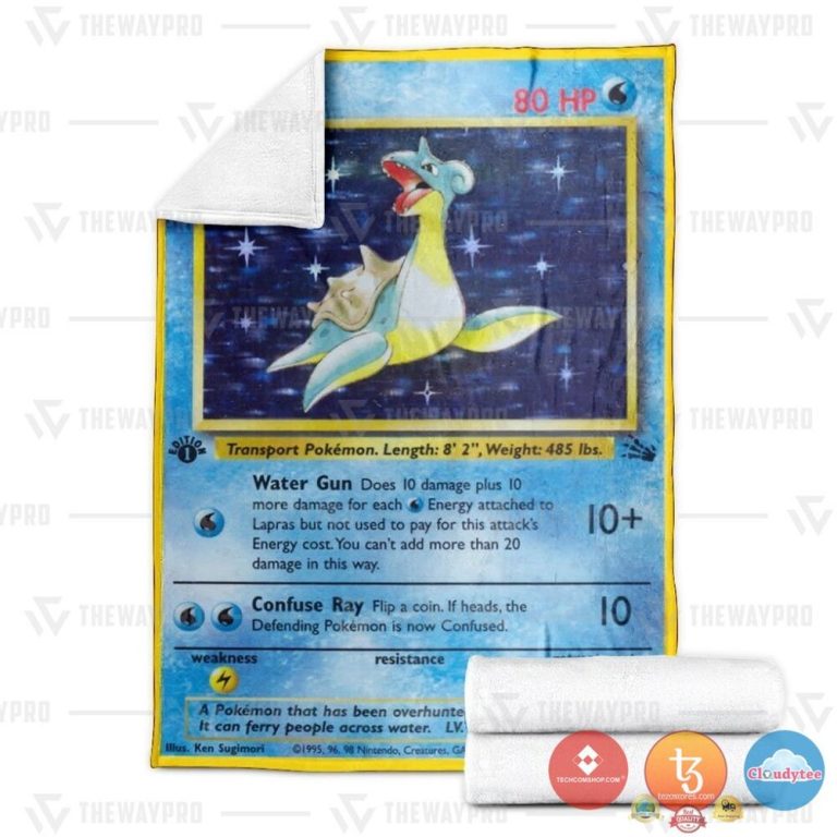 Pokemon-Lapras-Holo-1St-Edition-Blanket-2-1