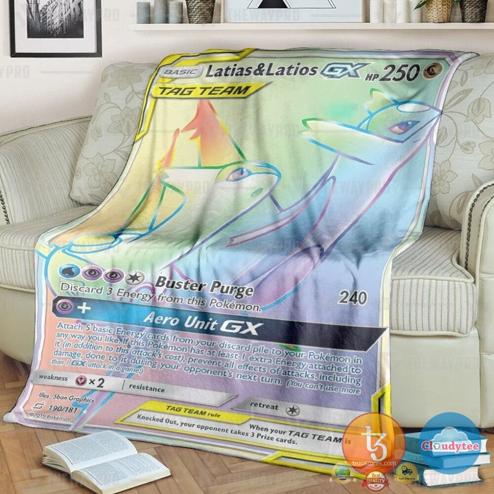 Pokemon Latias And Latios Blanket Pokemon Latias And Latios Blanket