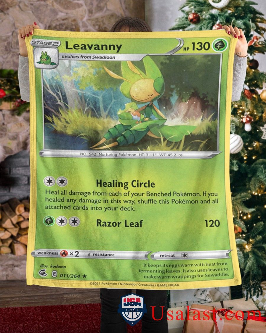 Pokemon Leavanny Fusion Strike Blanket Pokemon Leavanny Fusion Strike Blanket