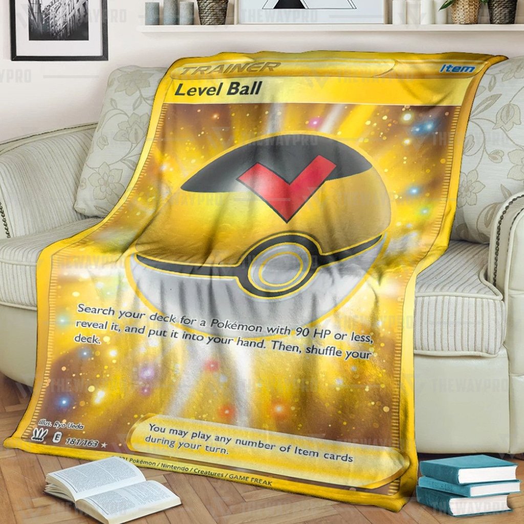 Pokemon Level Ball Trainer Blanket Pokemon Level Ball Trainer Blanket