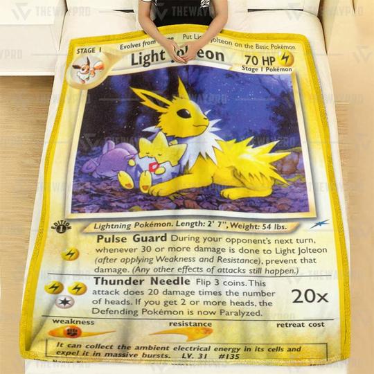 Pokemon-Light-Jolteon-1St-Edition-Blanket-1