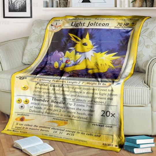 Pokemon-Light-Jolteon-1St-Edition-Blanket-2
