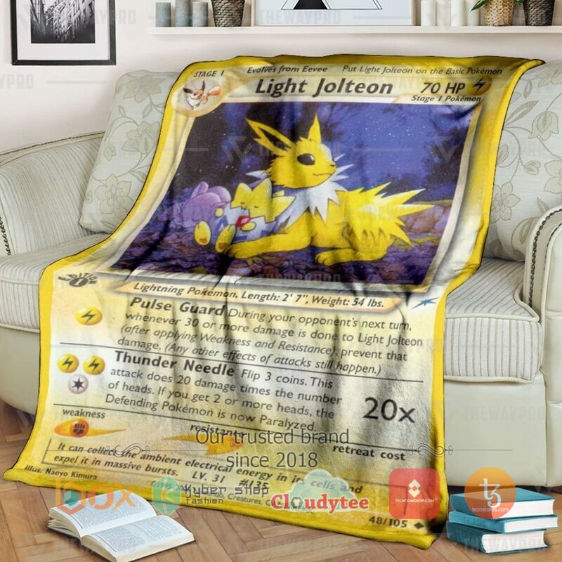 Pokemon Light Jolteon 1St Edition Blanket 3 Pokemon Light Jolteon 1St Edition Blanket 3