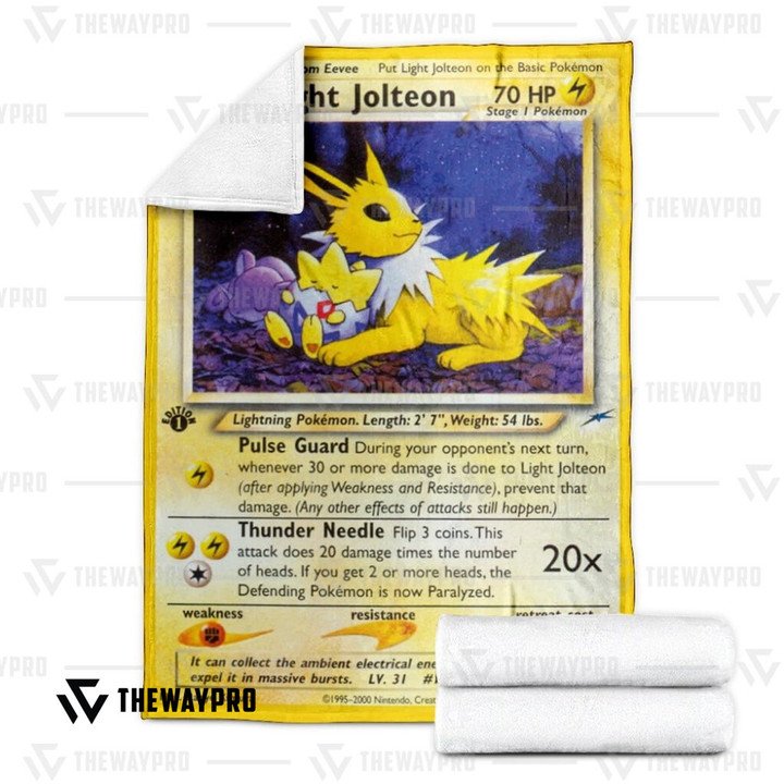 Pokemon-Light-Jolteon-Neo-Destiny-Bedding-Set-And-Quilt-Blanket-2