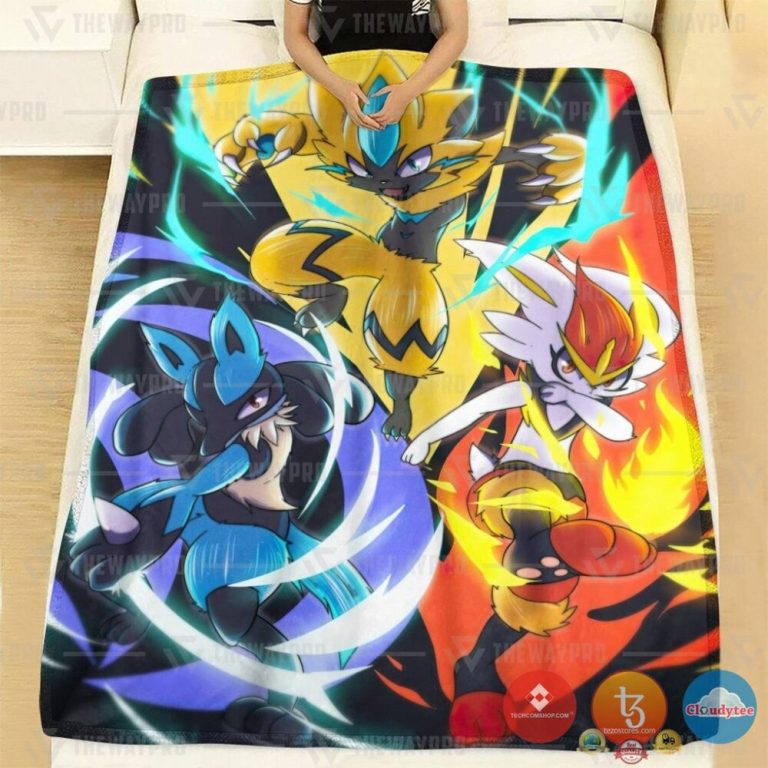 Pokemon-Lightning-Fire-Water-Blanket-1