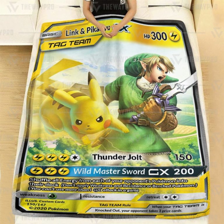 Pokemon-Link-And-Pikachu-Tag-Team-Gx-Blanket-2